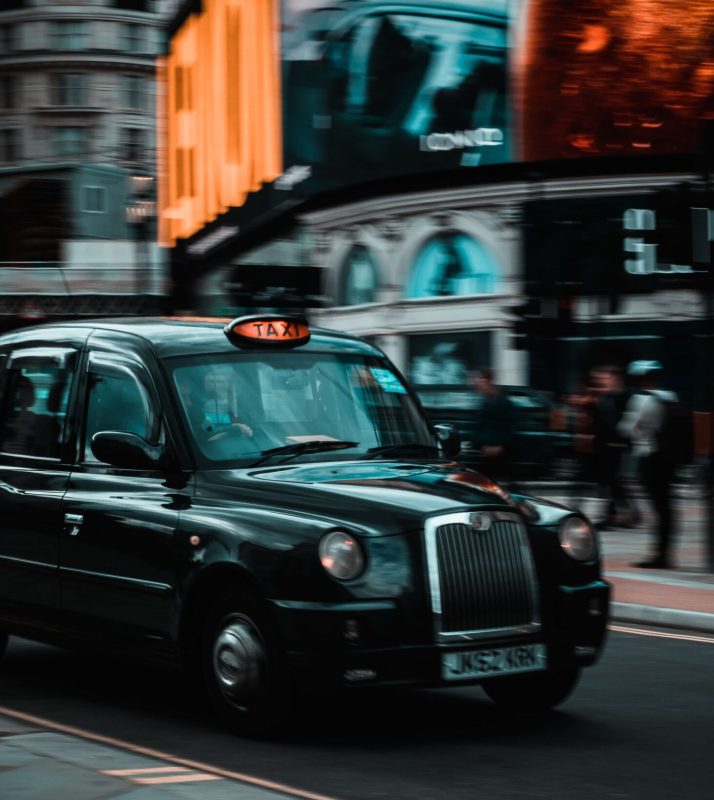 speeding taxi London